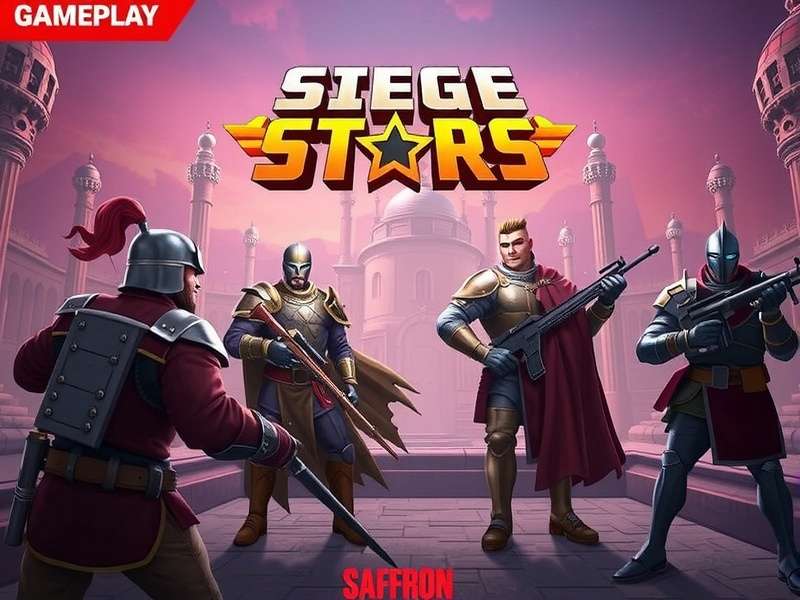 Real-time 5v5 Battles Saffron Siege Stars Gameplay